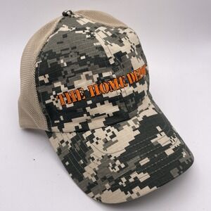 Home Depot Baseball Cap Digi-Camo Mesh Pixel Adjustable Promo Mens Hat OS